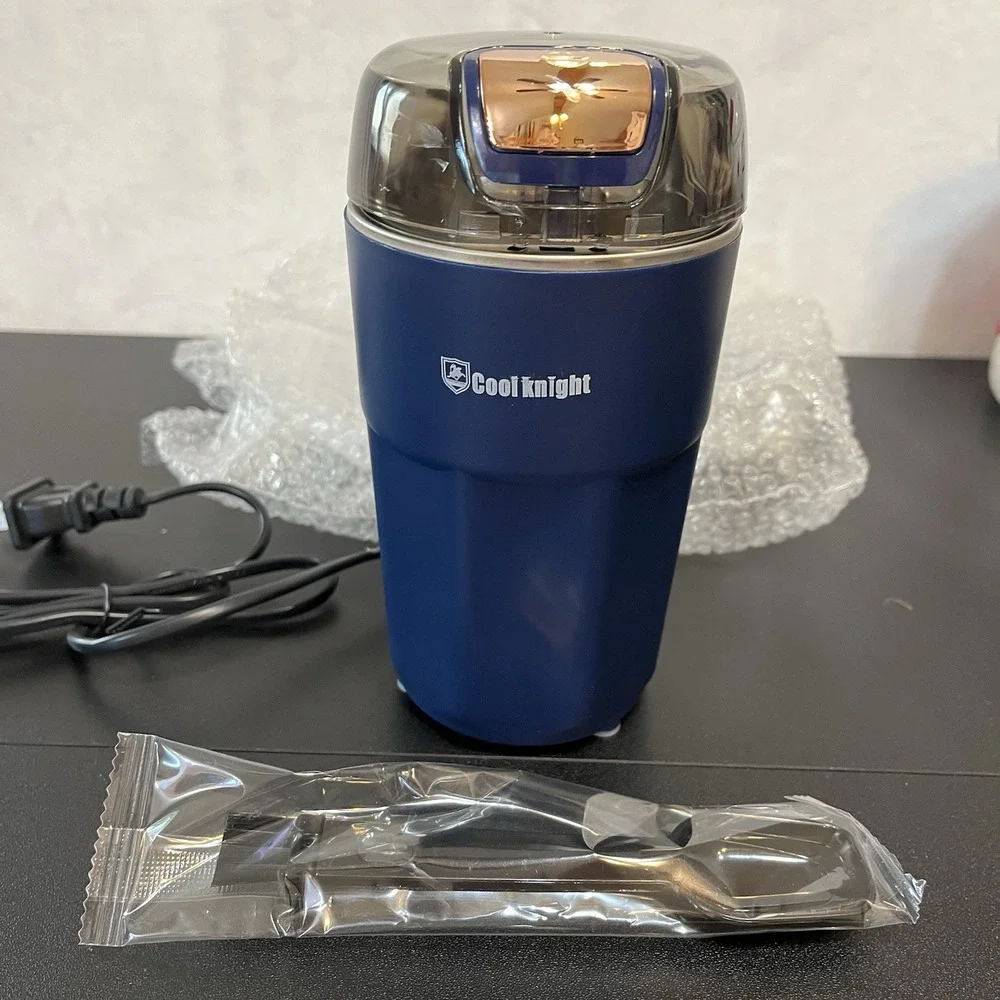 Cool Knight Coffee Grinder Spice Multi-function Electric 304 Stainless Tank NEW